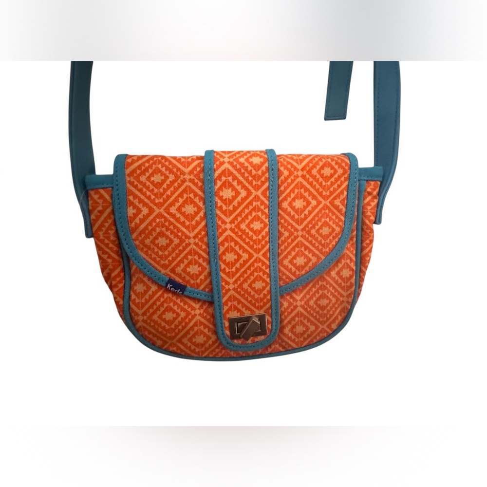 NWT Keds Women's Chain Strap C8 Orange and Blue Purse - Picture 5 of 9
